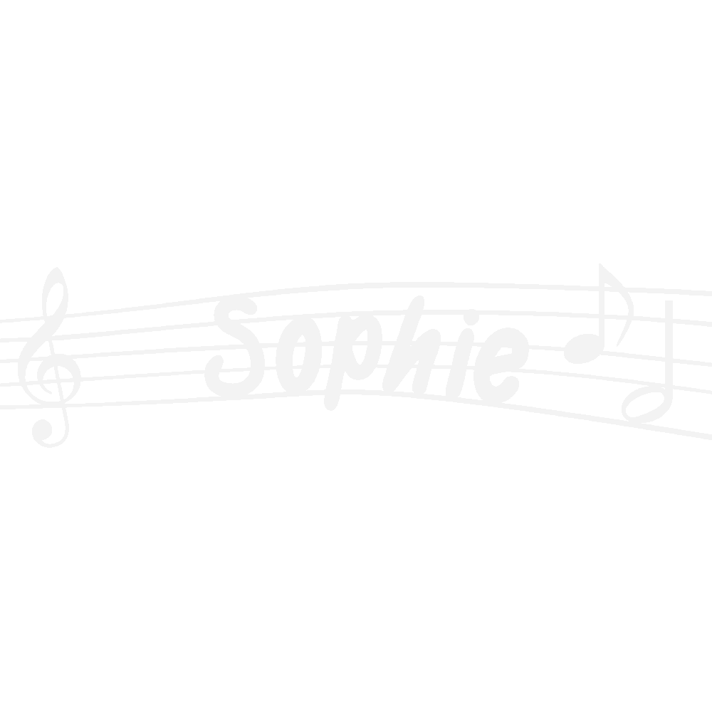 Wall sticker: customization of Sophie Musique