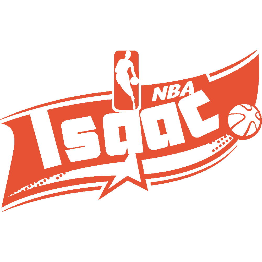 Muur sticker: aanpassing van Isaac NBA