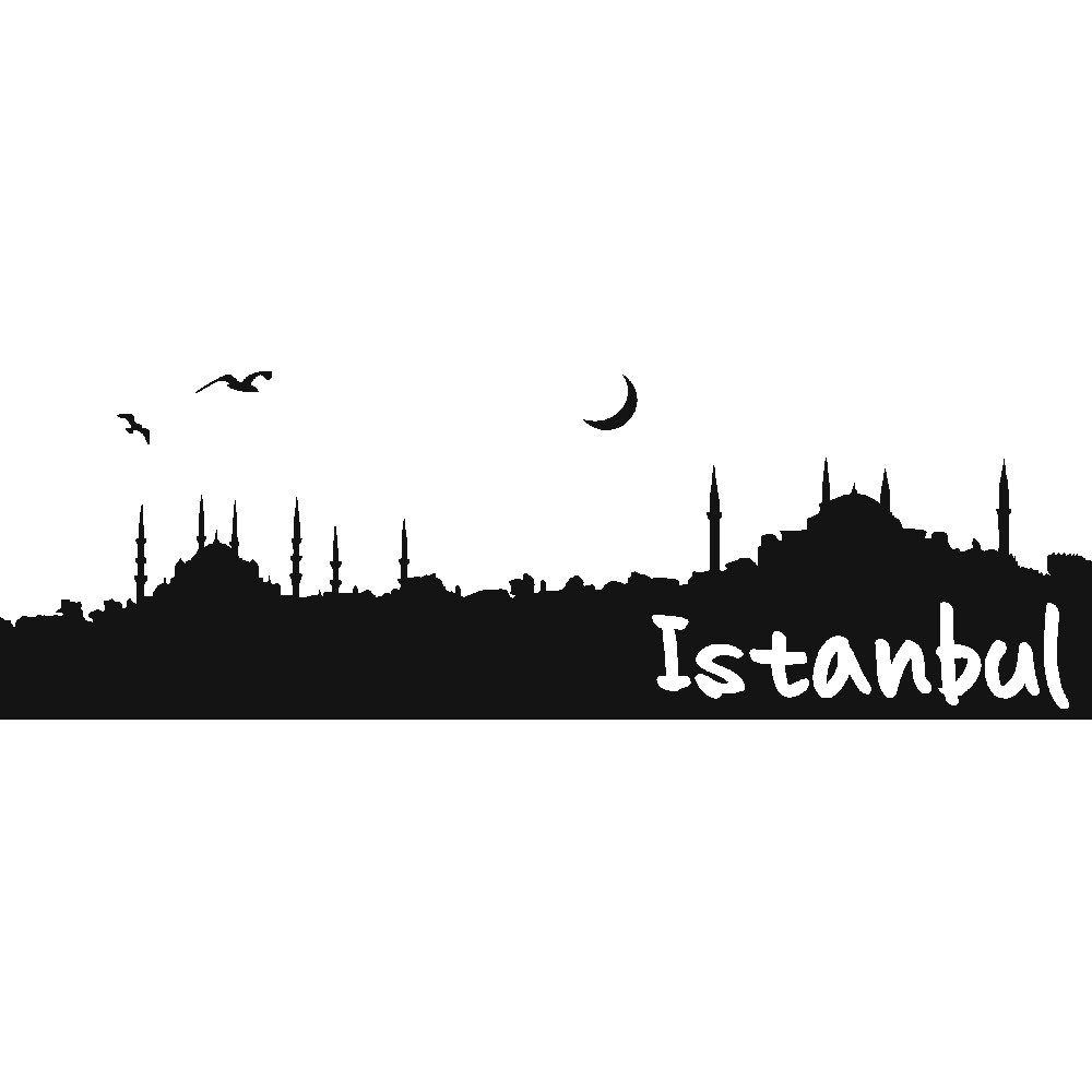 Muur sticker: aanpassing van Istanbul Horizon