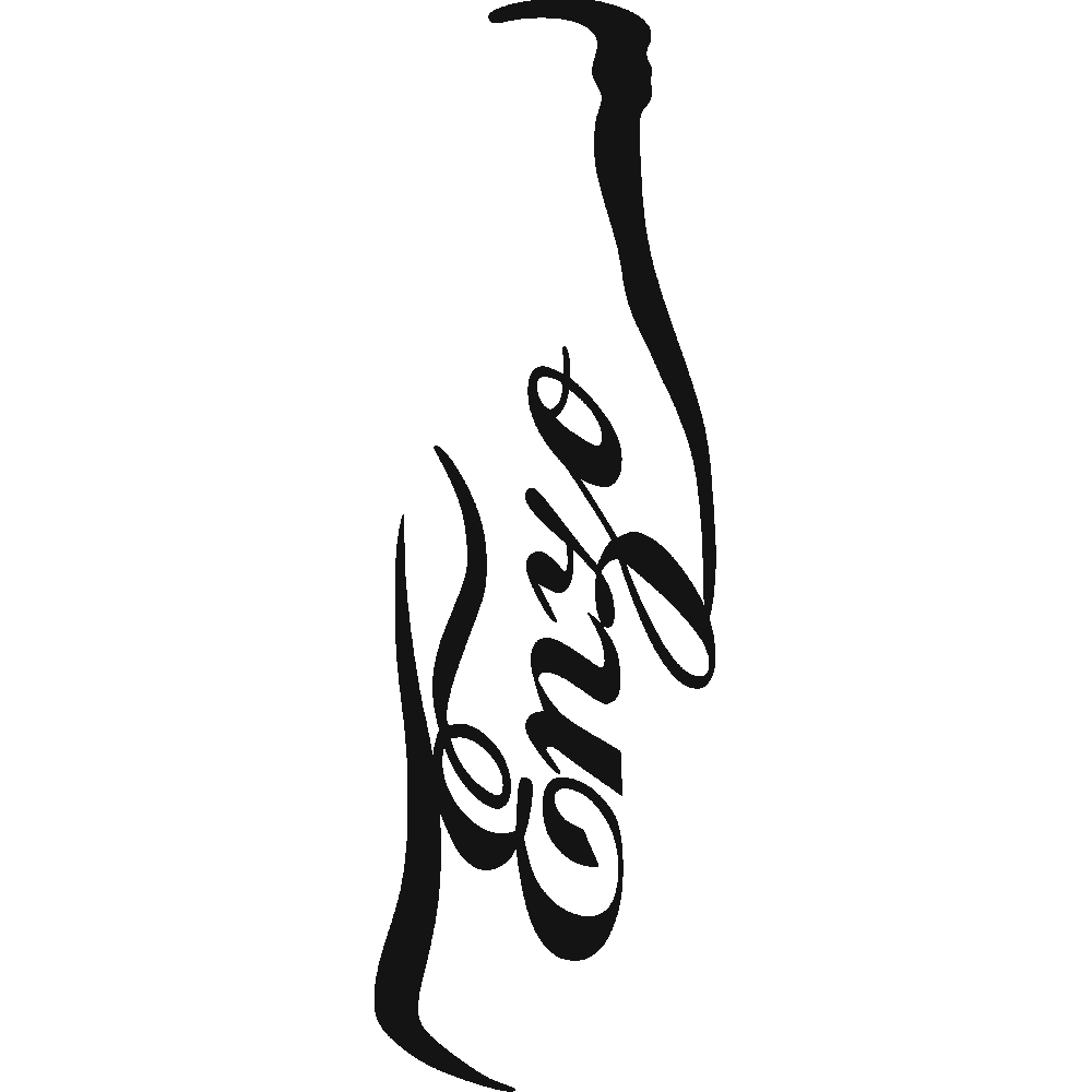 Wall sticker: customization of Enzo Coca Cola Design