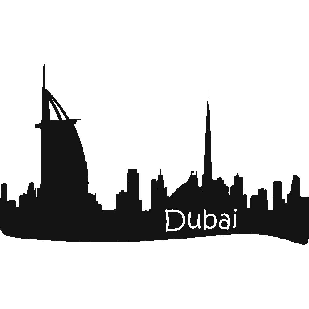 Sticker mural: personnalisation de Dubai Horizon