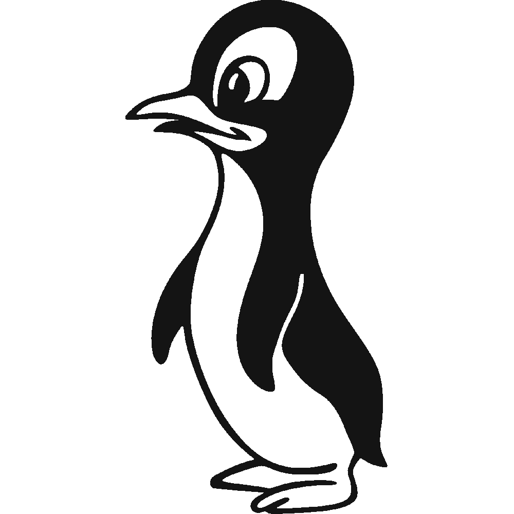 Sticker mural: personnalisation de Bb Pingouin 