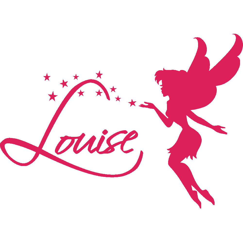 Wall sticker: customization of Louise Fe Script