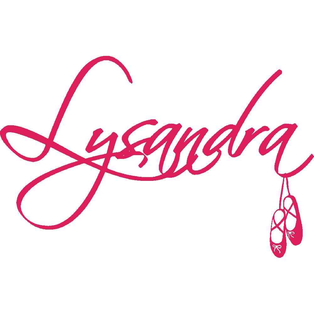 Wall sticker: customization of Lysandra Ballerines
