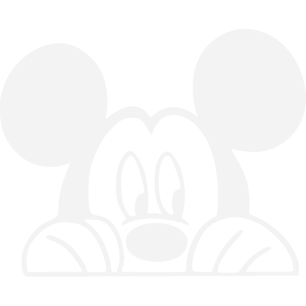 Muur sticker: aanpassing van Mickey Fentre