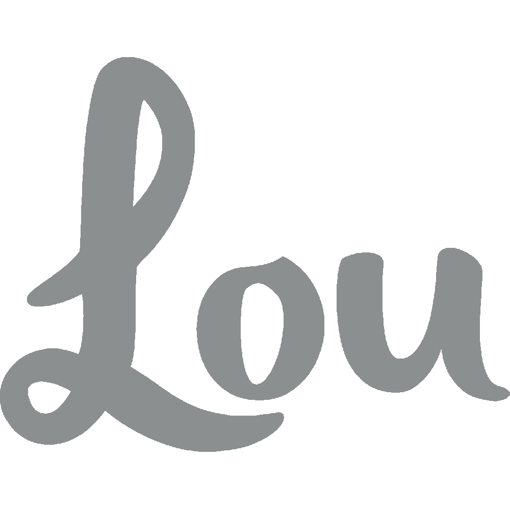 Muur sticker: aanpassing van Lou Brush
