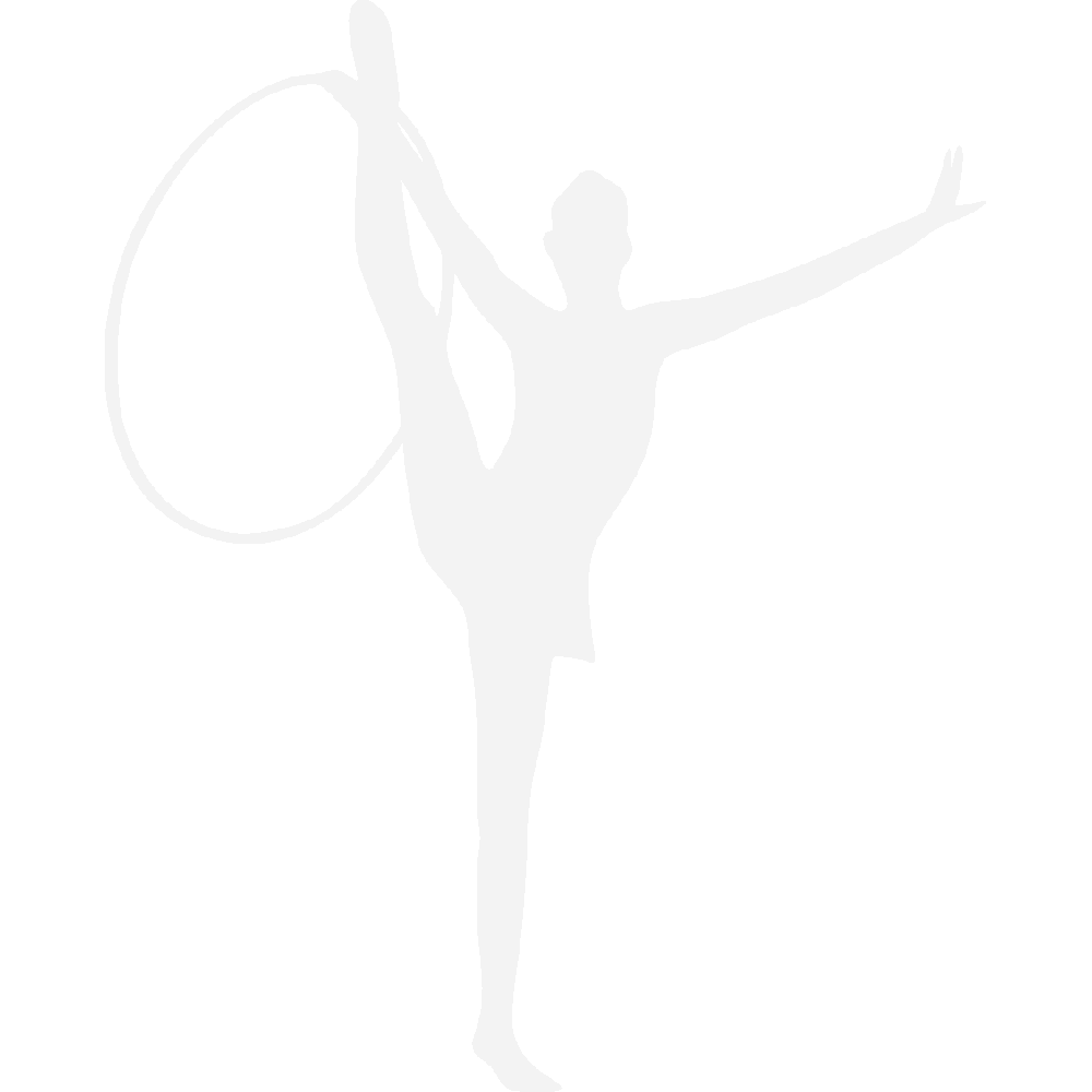 Sticker mural: personnalisation de Gymnaste Cerceau