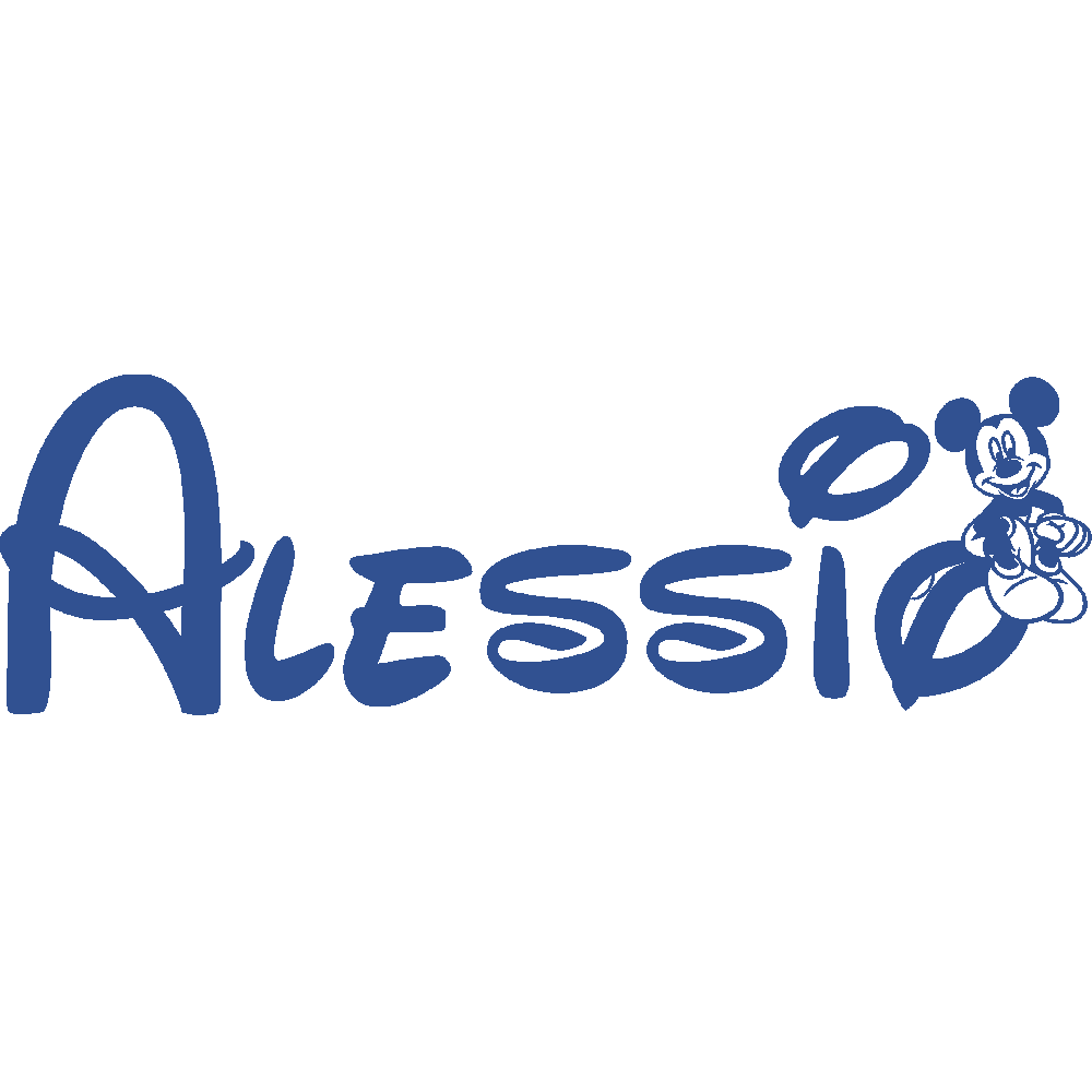 Wall sticker: customization of Alessio Mickey