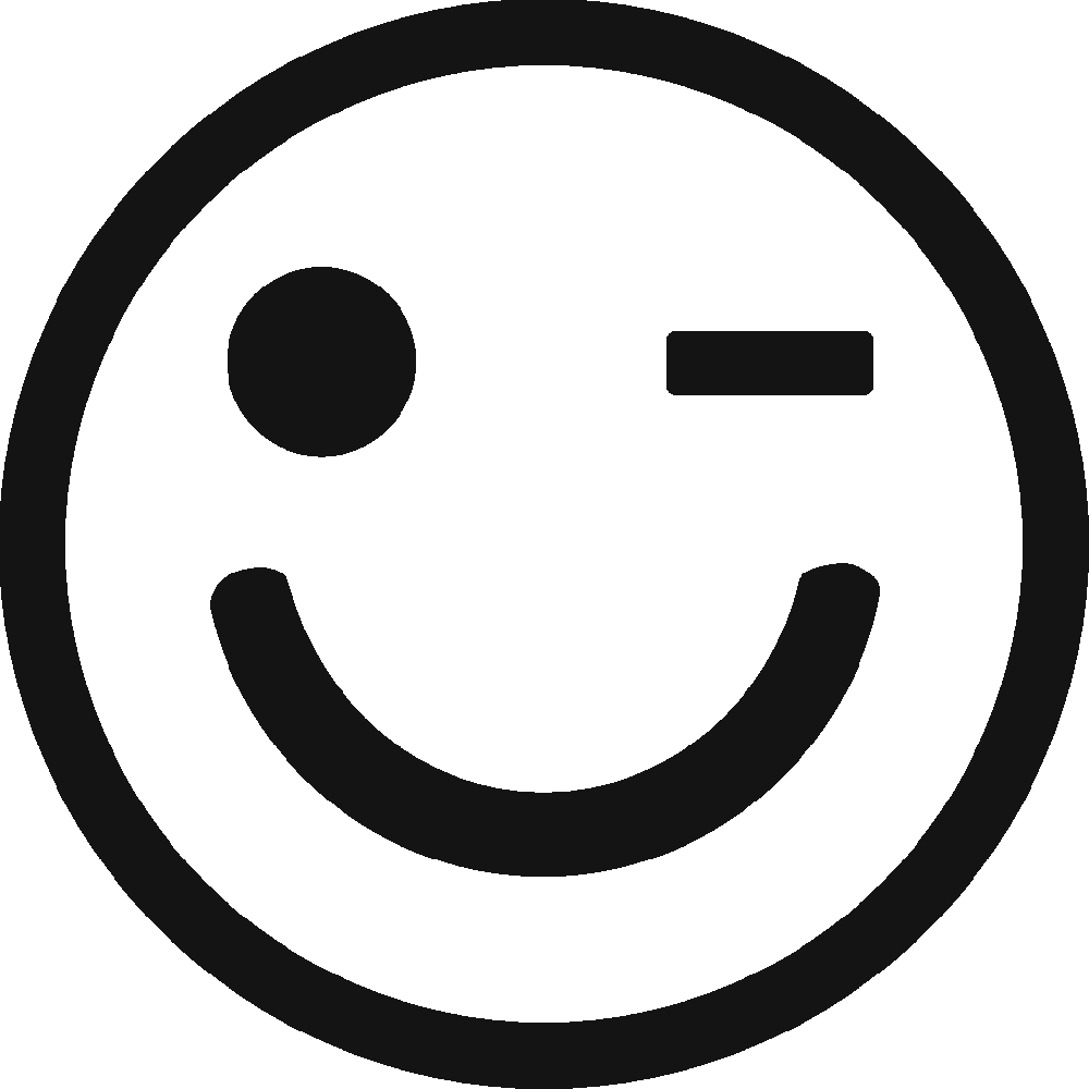 Muur sticker: aanpassing van Smiley 02