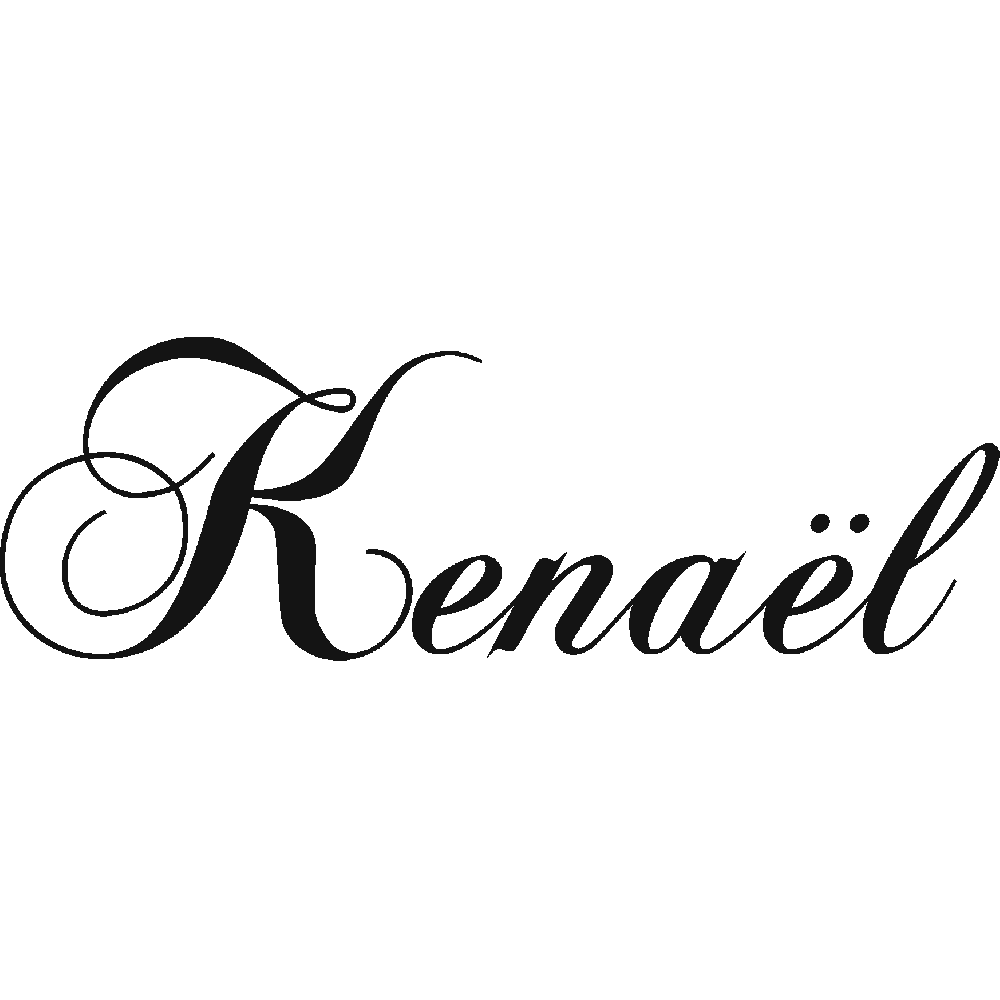 Wall sticker: customization of Kenal Scripty