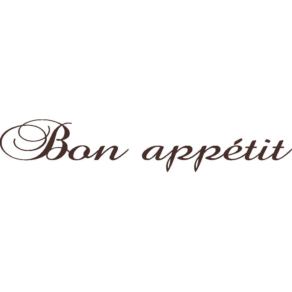 Muur sticker: aanpassing van Bon Apptit Baroque