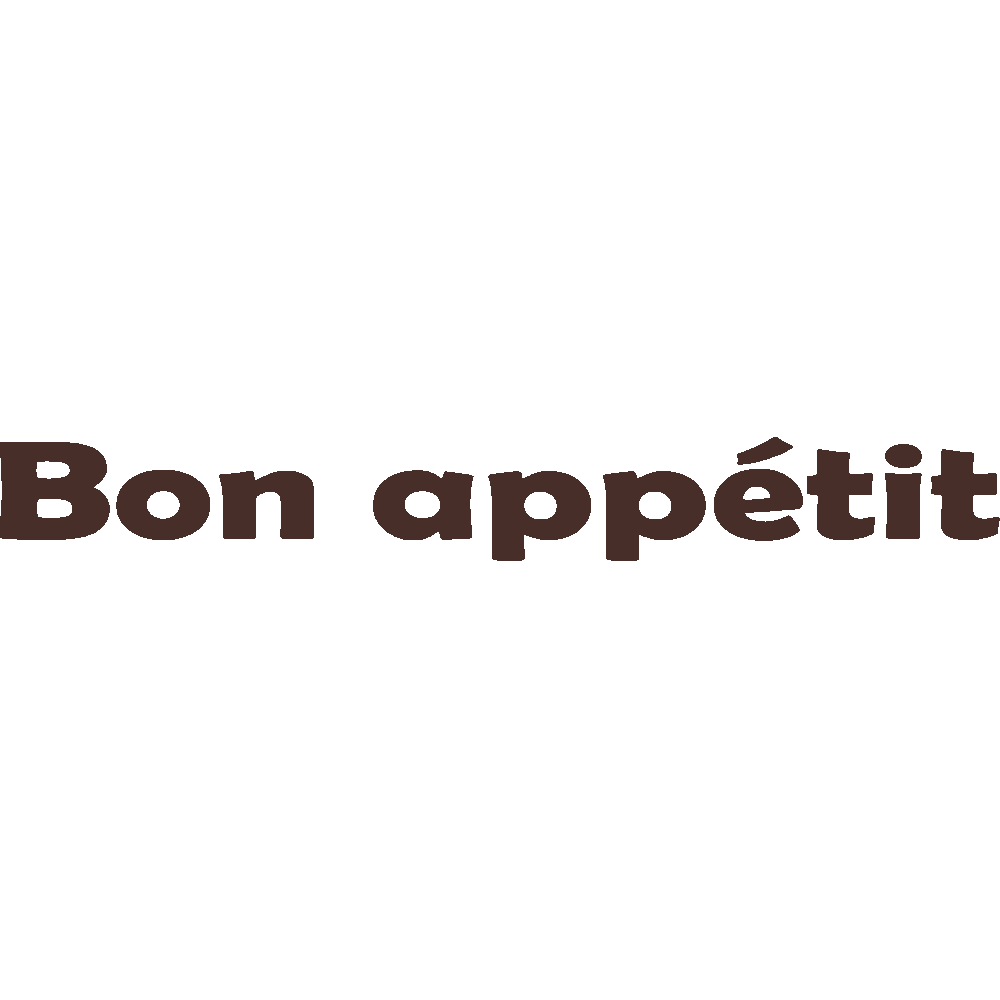 Muur sticker: aanpassing van Bon Apptit  Berlin 
