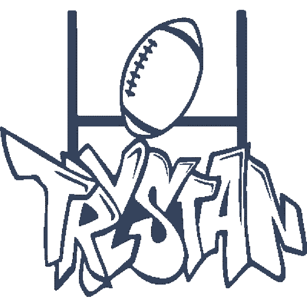 Muur sticker: aanpassing van Trystan Graffiti Rugby