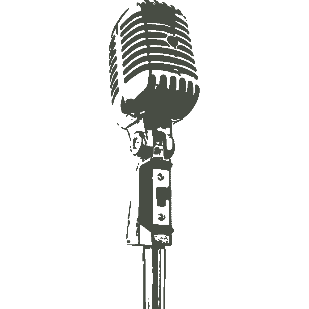 Muur sticker: aanpassing van Microphone