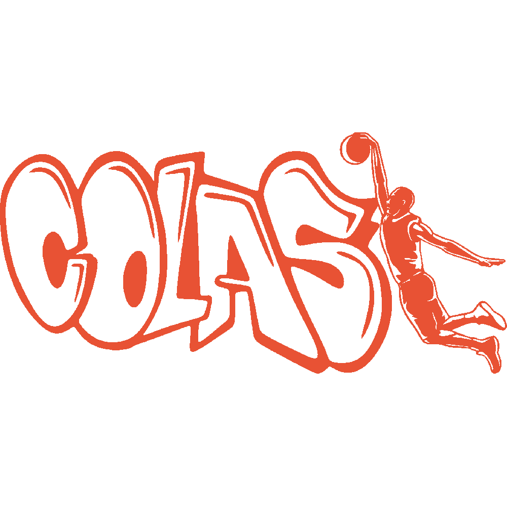 Wall sticker: customization of Colas Graffiti Basketball