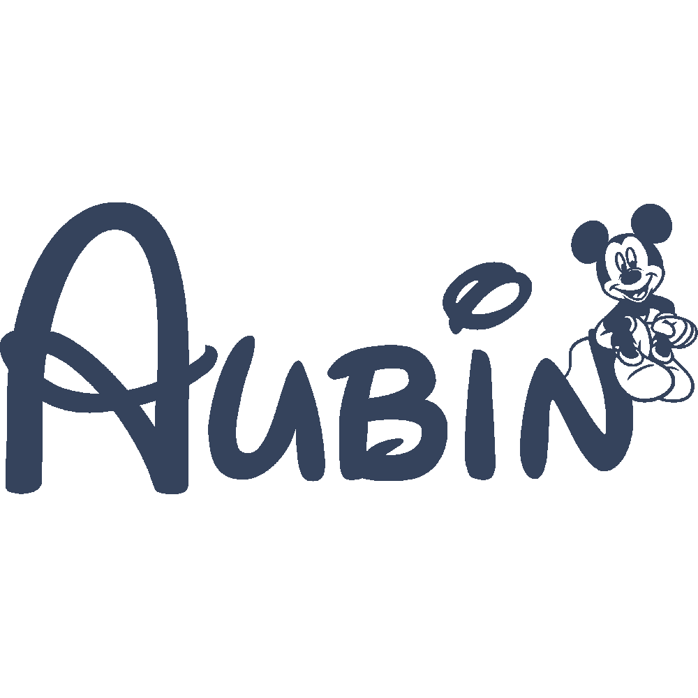 Muur sticker: aanpassing van Aubin Mickey