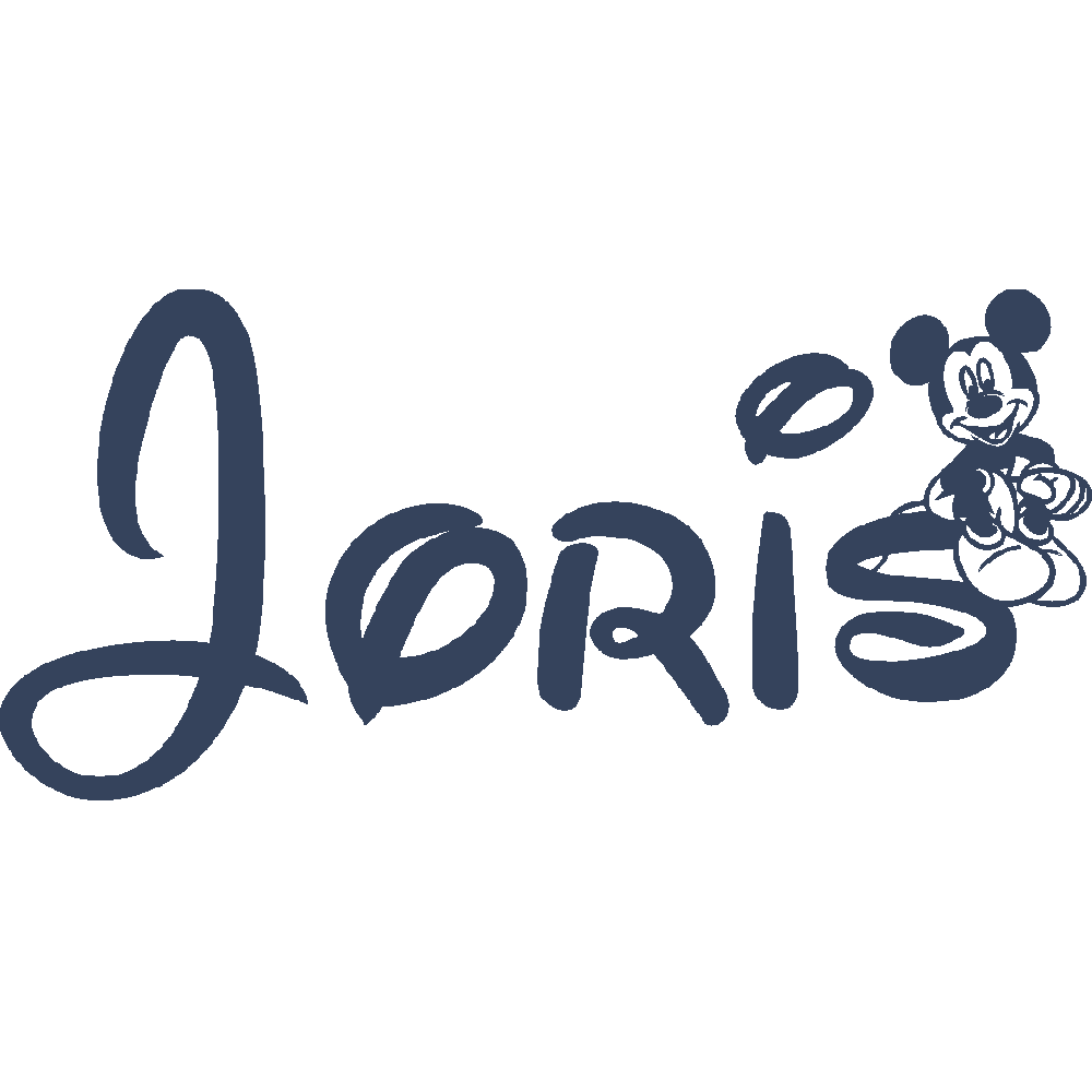 Wall sticker: customization of Joris Mickey