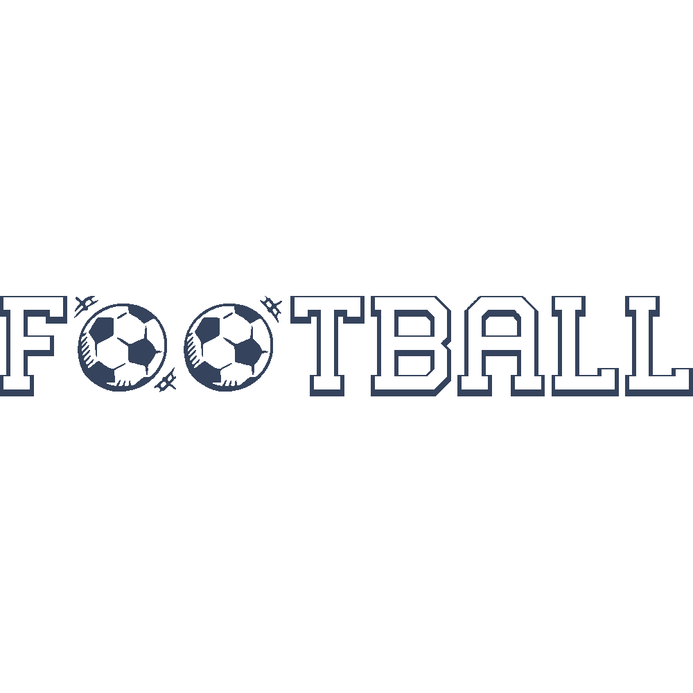 Wall sticker: customization of Football Texte 2