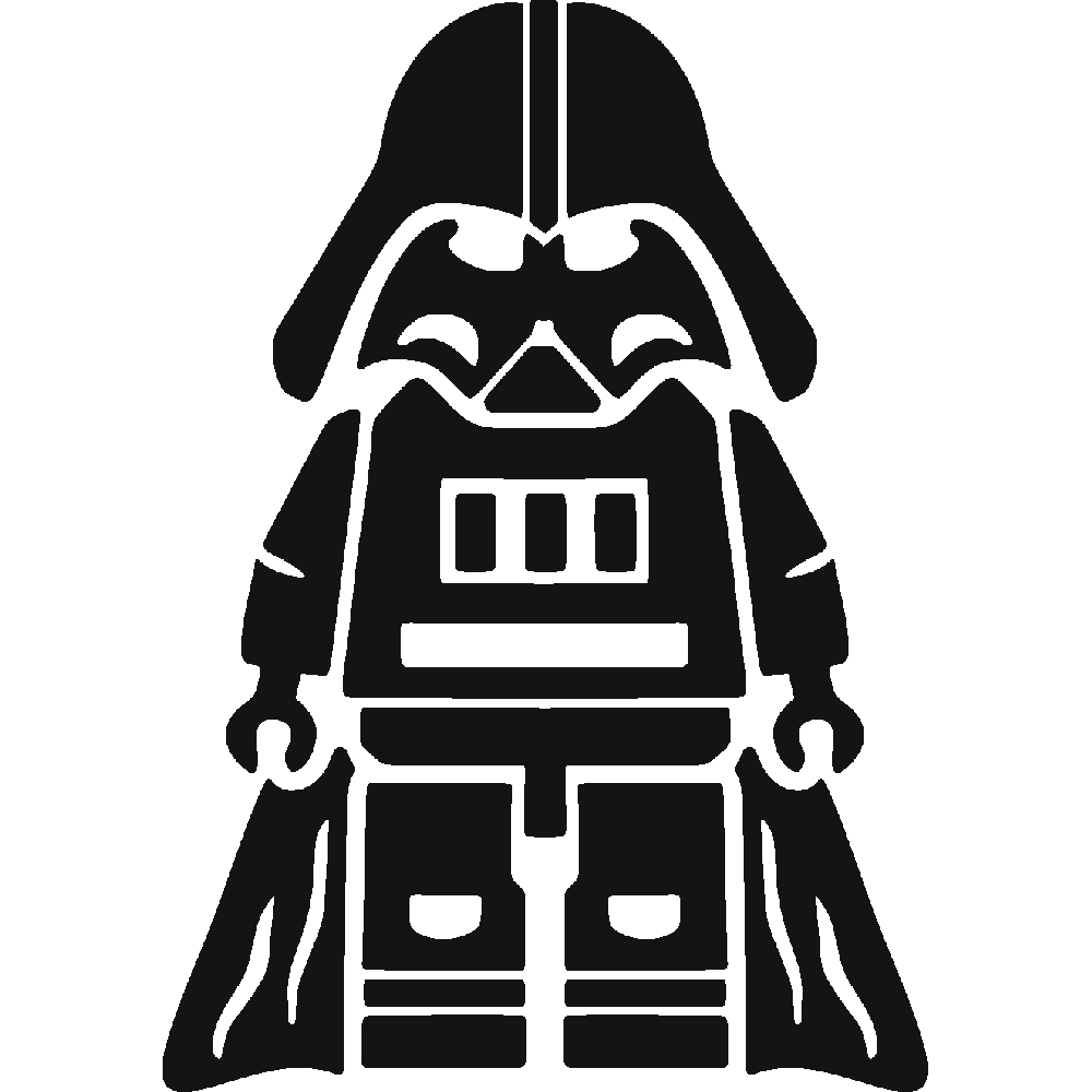 Muur sticker: aanpassing van Dark Vador Lego