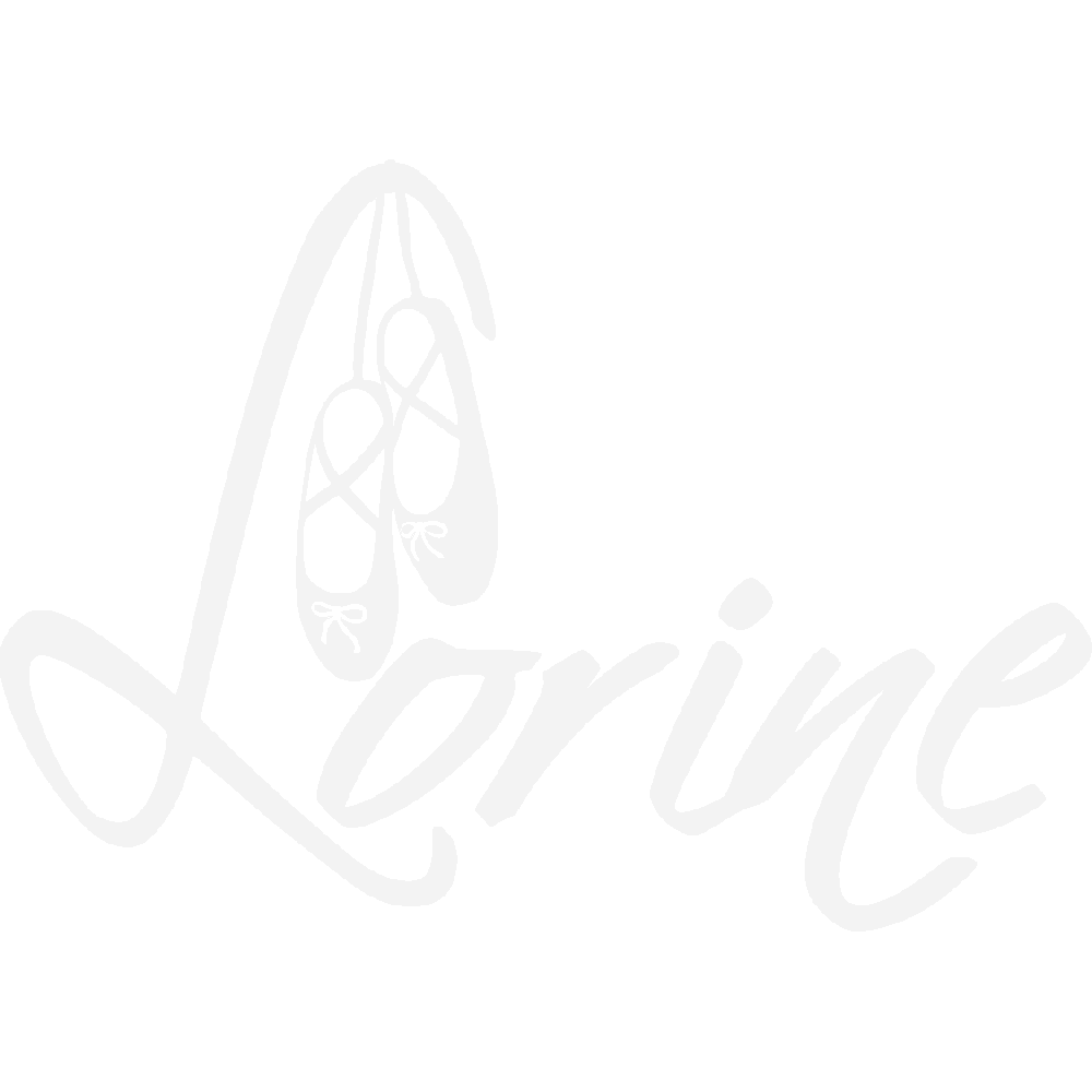 Wall sticker: customization of Lorine Ballerines