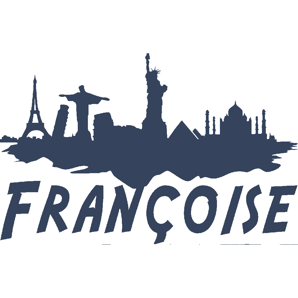 Wall sticker: customization of Franoise Voyage