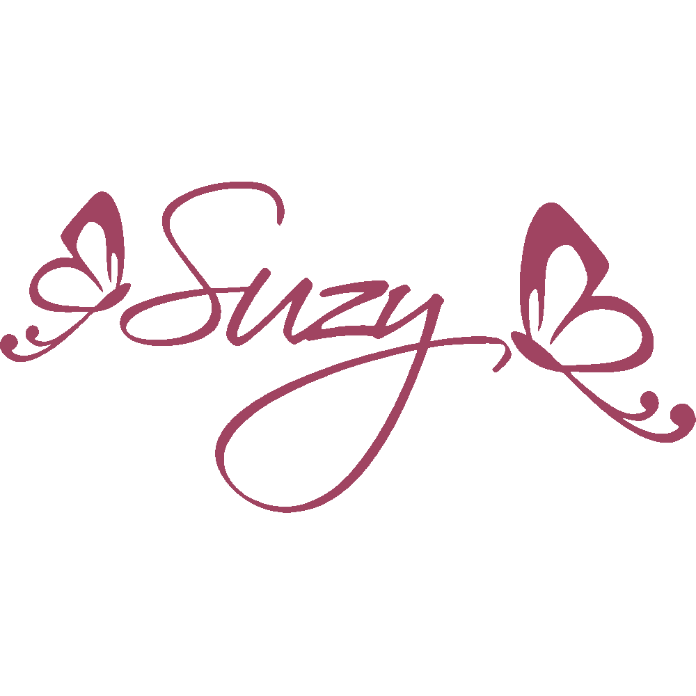 Muur sticker: aanpassing van Suzy Papillons 2