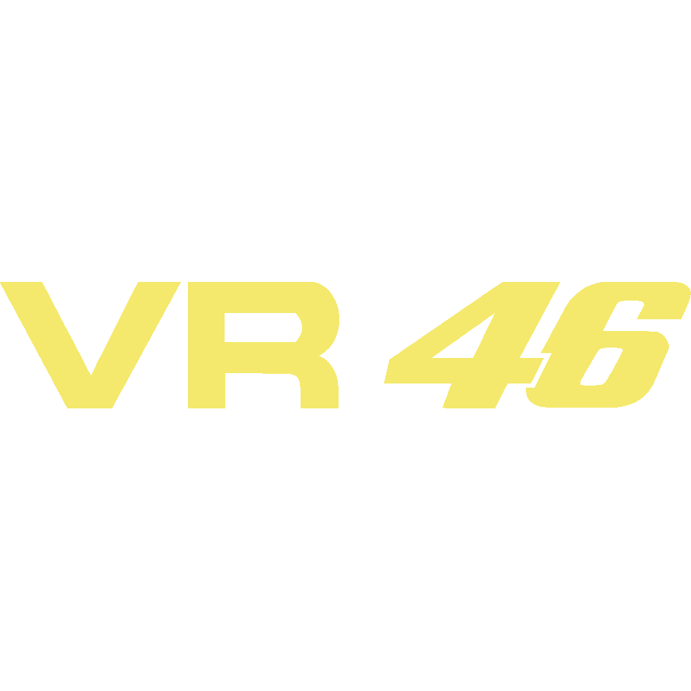 Muur sticker: aanpassing van VR 46
