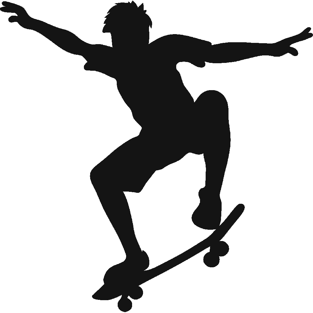 Sticker mural: personnalisation de Skate