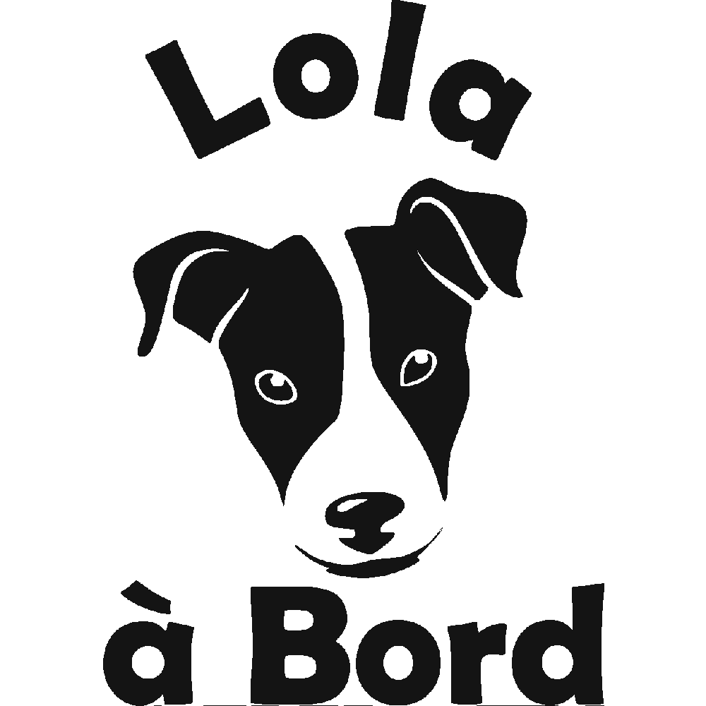 Wall sticker: customization of Lola  bord - Jack Russel
