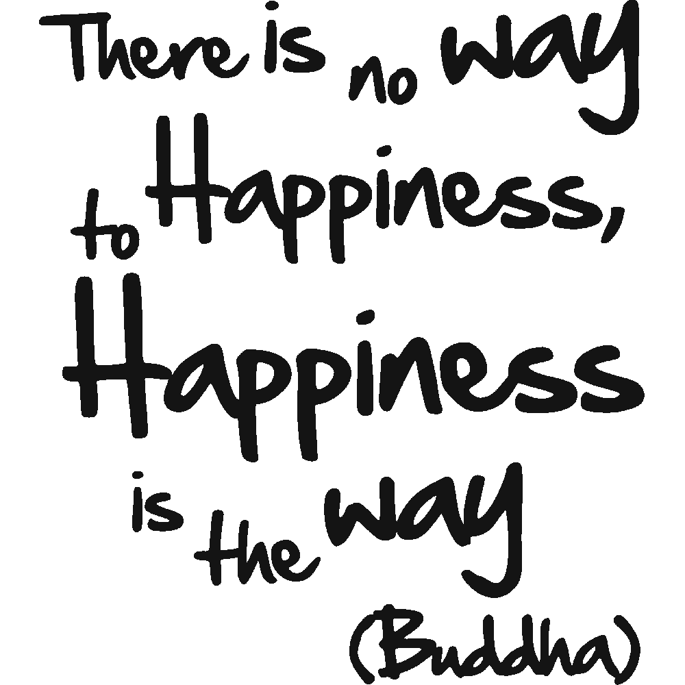 Sticker mural: personnalisation de No Way To Happiness