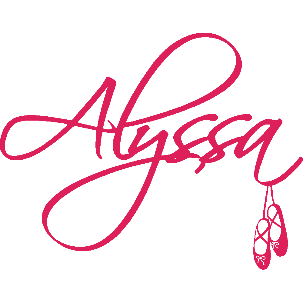 Wall sticker: customization of Alyssa Ballerines