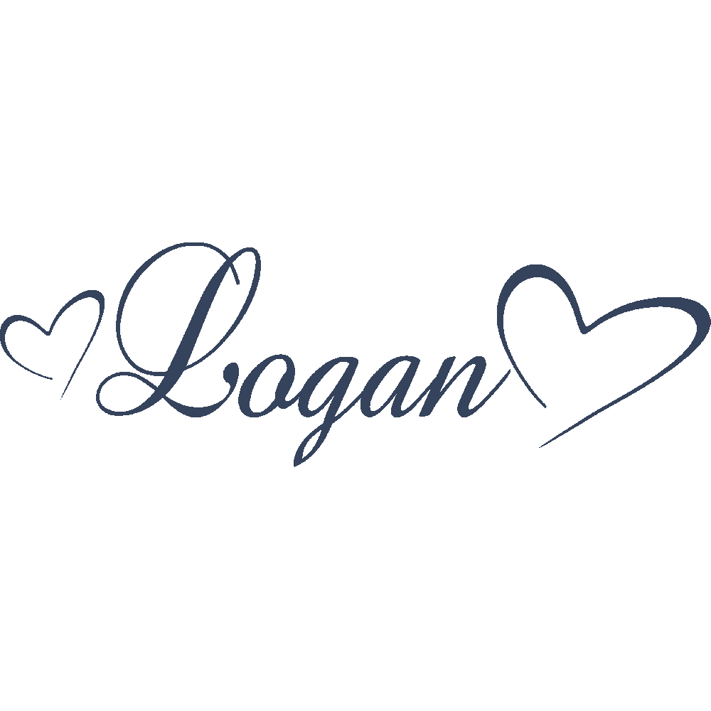 Wall sticker: customization of Logan Baroque Coeurs
