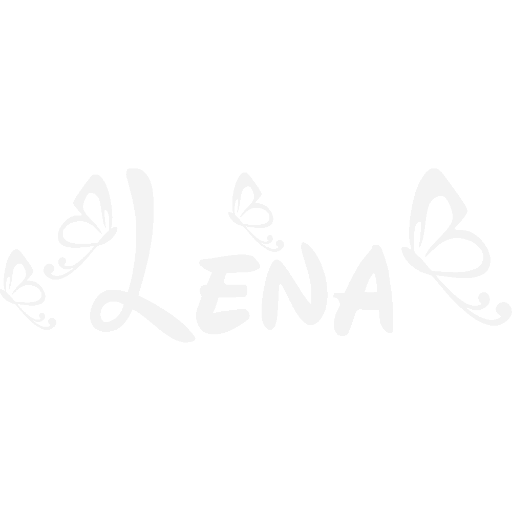 Sticker mural: personnalisation de Lena Disney Papillons
