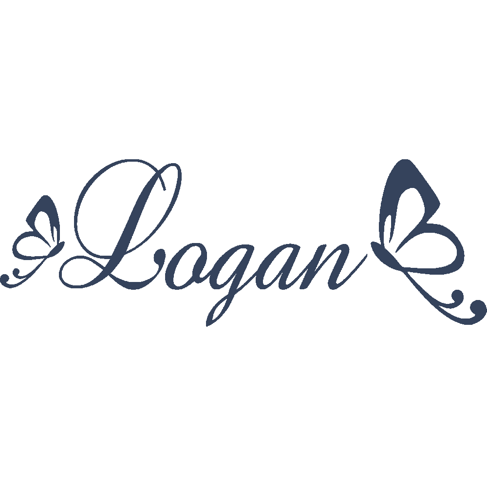 Wall sticker: customization of Logan Baroque Papillons