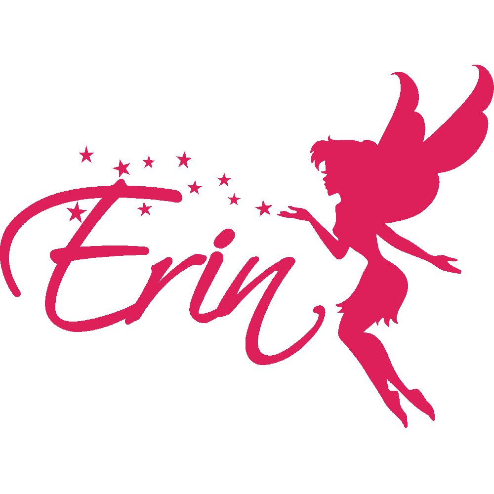 Wall sticker: customization of Erin Fe Script