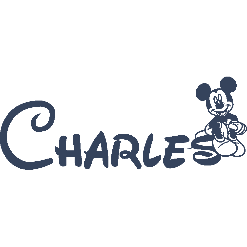 Wall sticker: customization of Charles Mickey