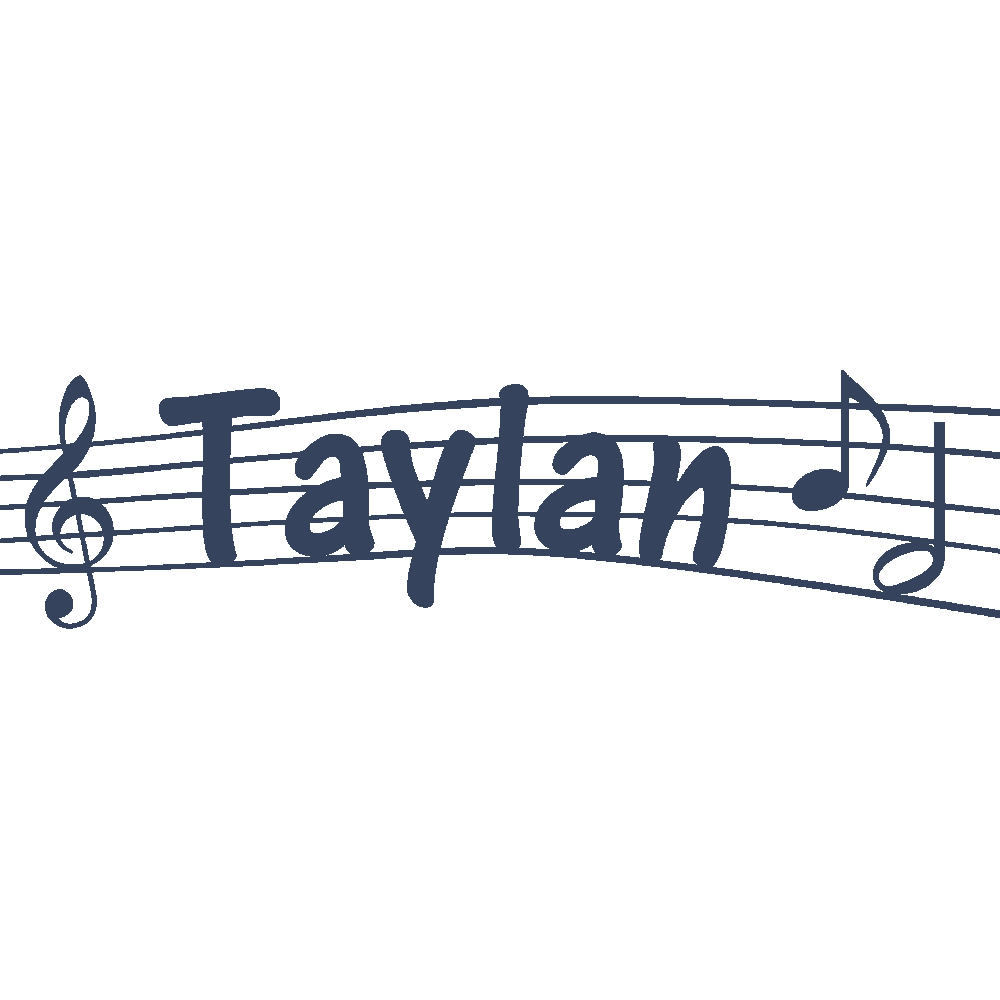 Wall sticker: customization of Taylan Musique