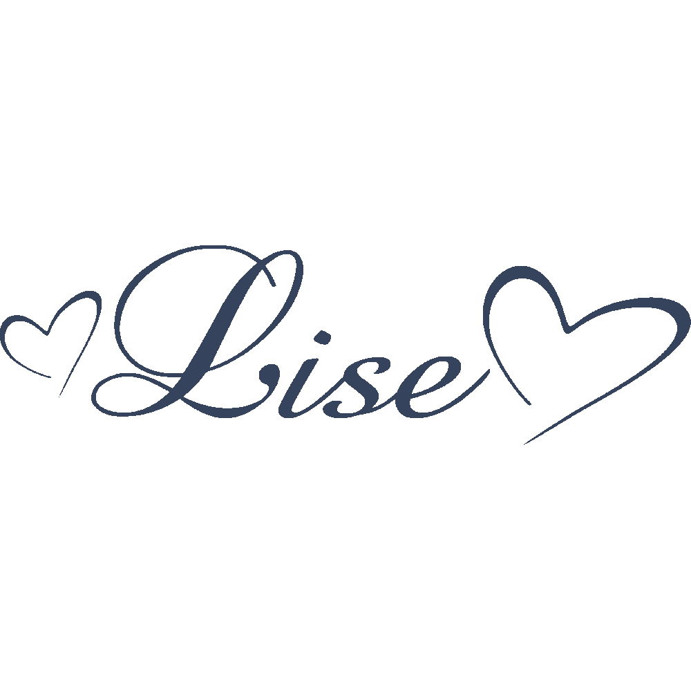 Wall sticker: customization of Lise Baroque Coeurs