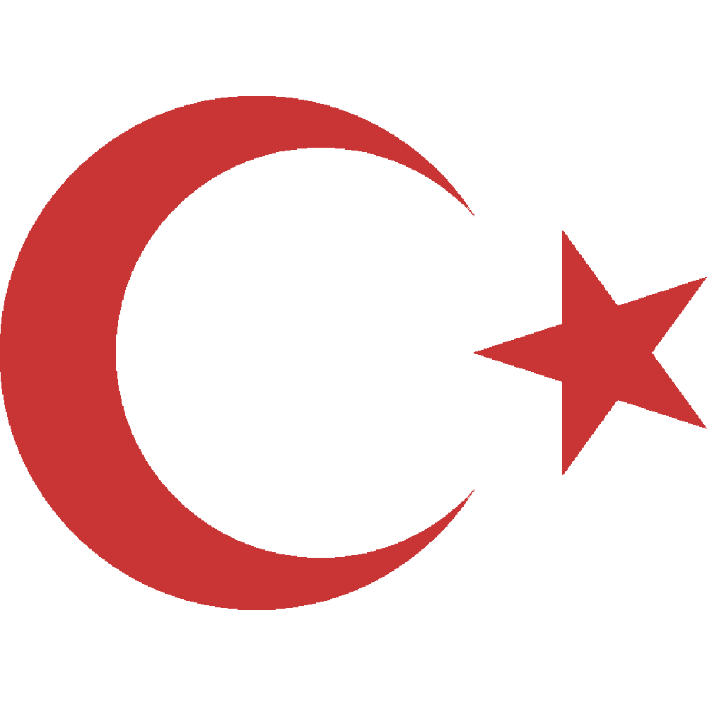 Muur sticker: aanpassing van Turquie Symbole