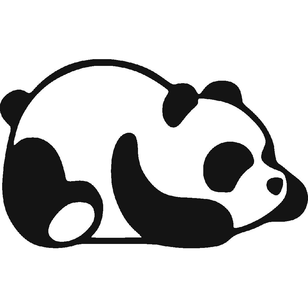 Sticker mural: personnalisation de Bébé Panda