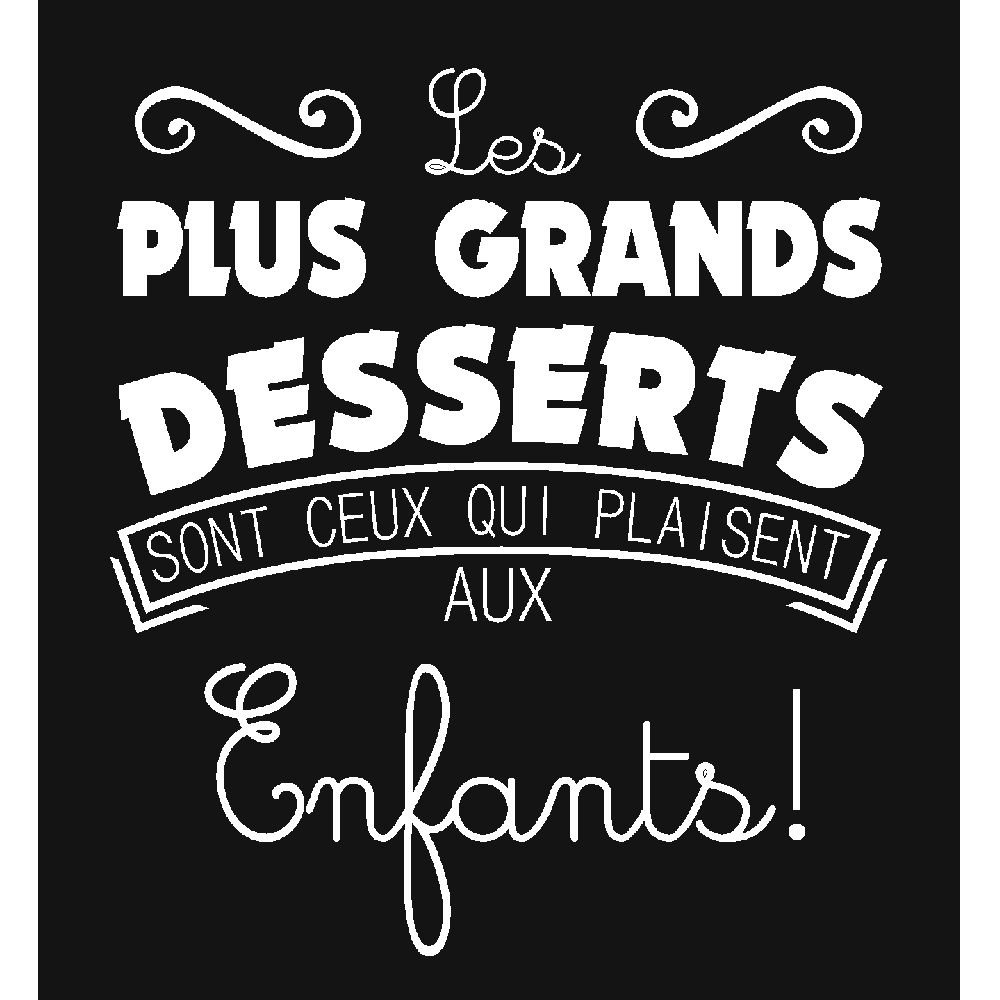 Wall sticker: customization of Les plus grands desserts