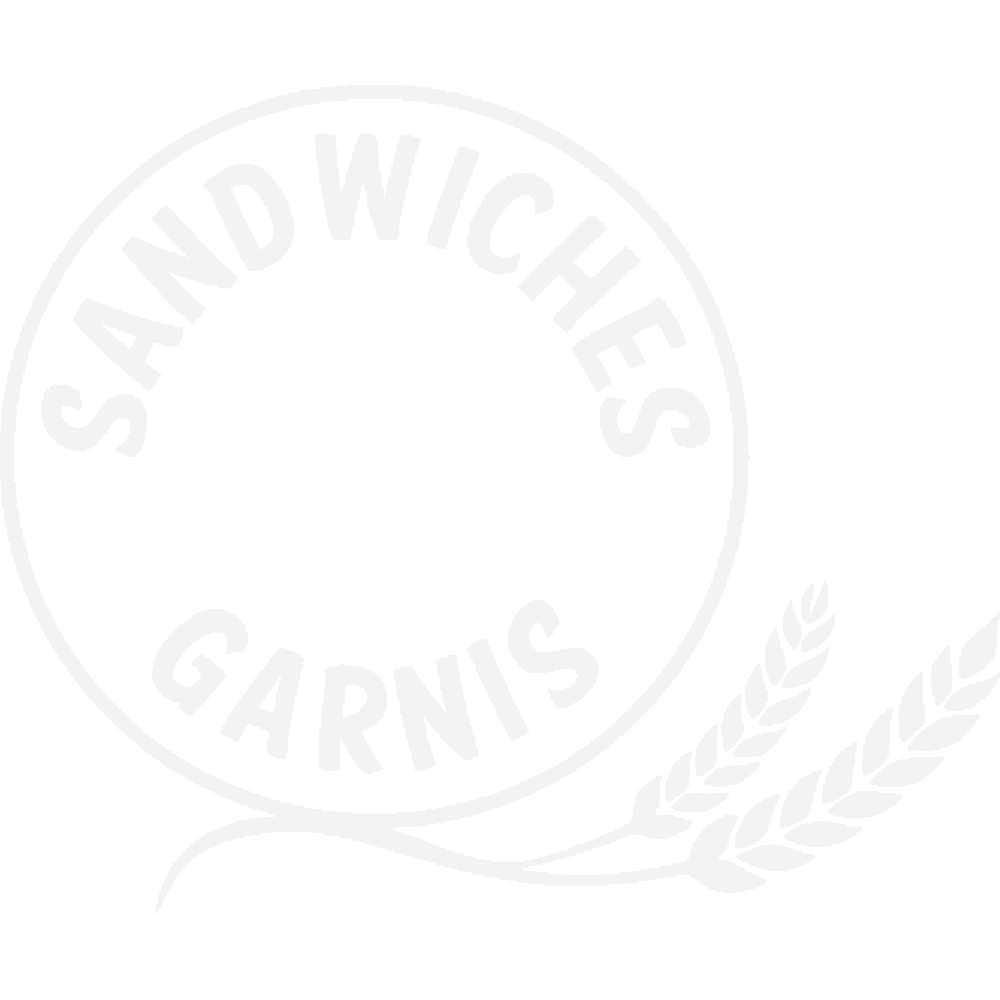 Muur sticker: aanpassing van Sandwiches Garnis