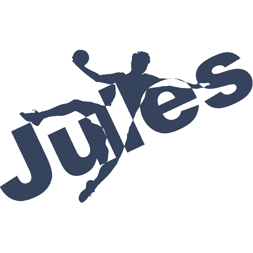 Wall sticker: customization of Jules Handball