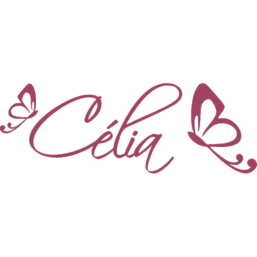Wall sticker: customization of Clia Papillons 2