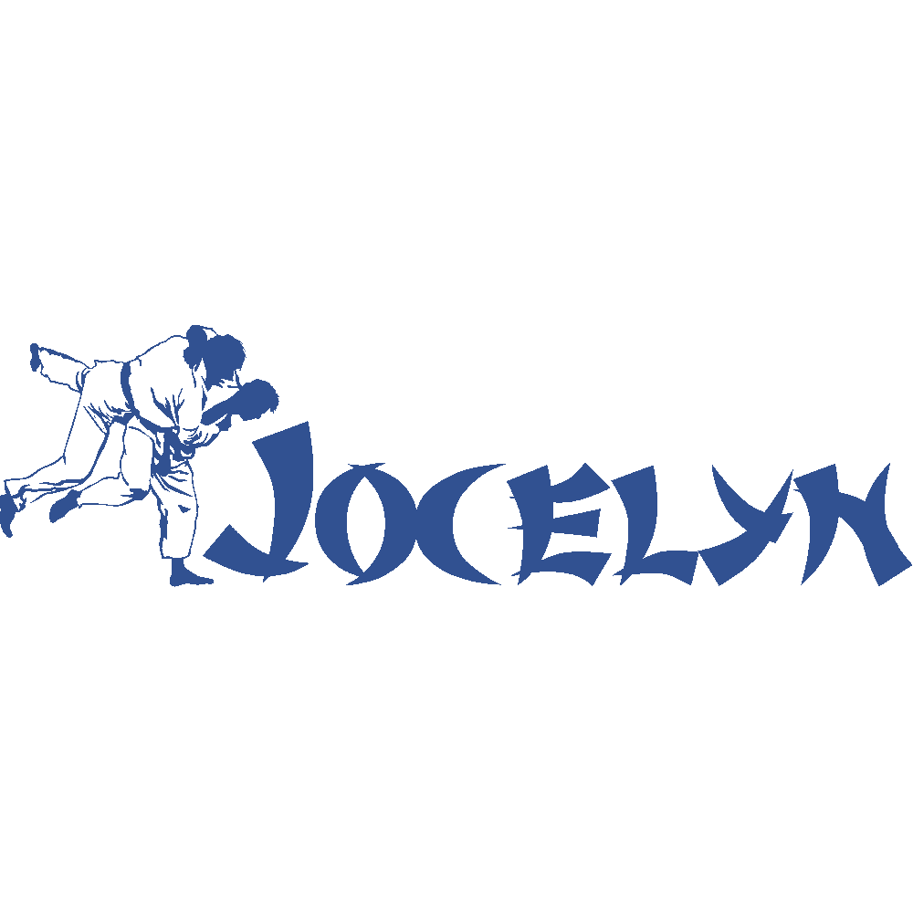 Wall sticker: customization of Jocelyn Judo