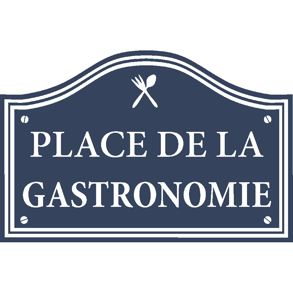 Sticker mural: personnalisation de Place de la Gastronomie