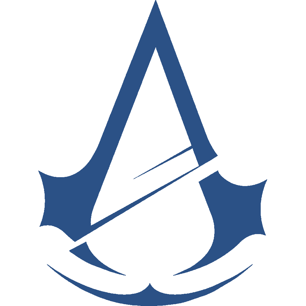 Muur sticker: aanpassing van Assassin's Creed Logo
