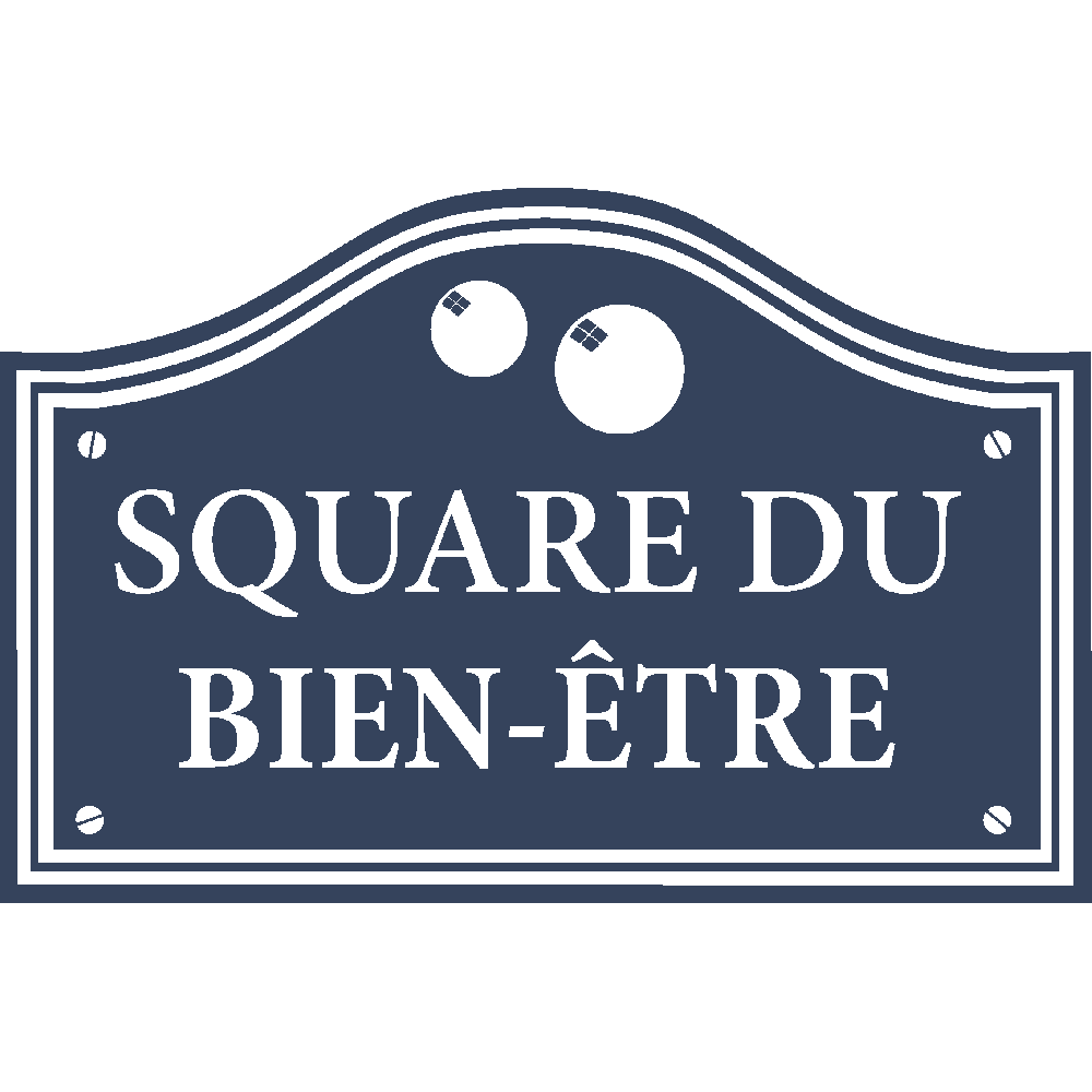 Muur sticker: aanpassing van Square du Bien-tre
