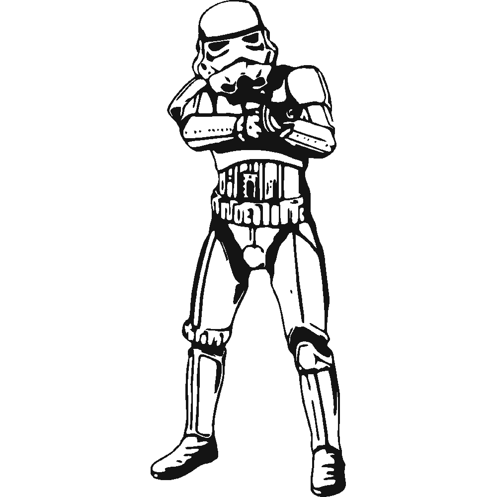 Muur sticker: aanpassing van Star Wars - Stormtrooper