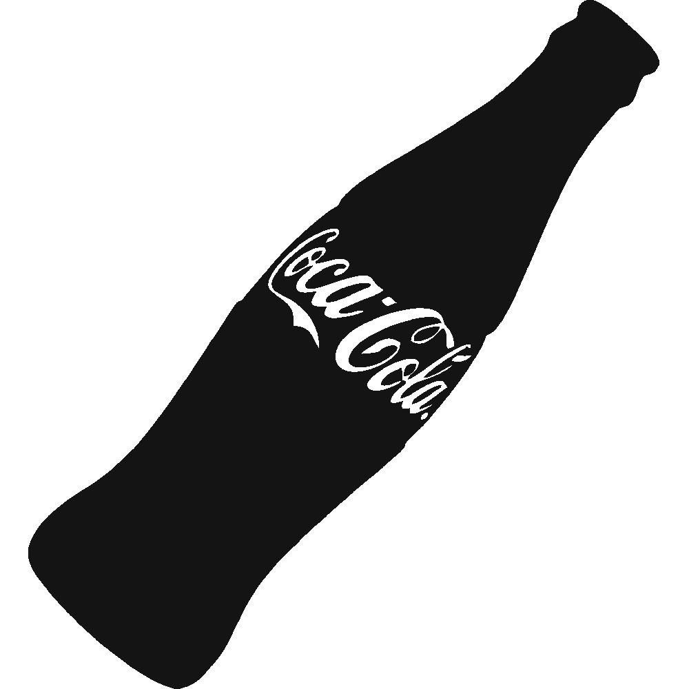 Muur sticker: aanpassing van Coca Cola bouteille